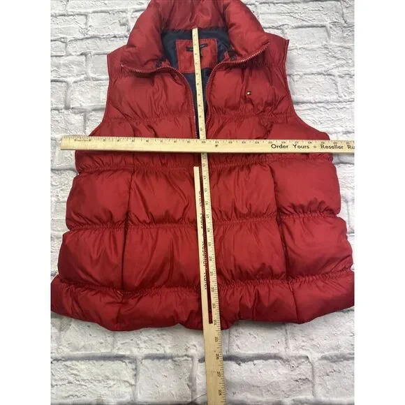 Tommy Hilfiger Red Puffer Vest - Picture 5 of 9